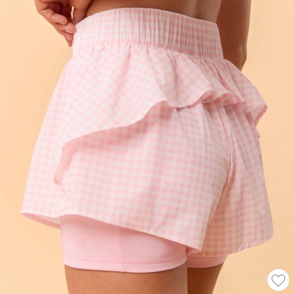 M Blogilates Women's Woven Ruffle Shorts - Pink
Gingham Target